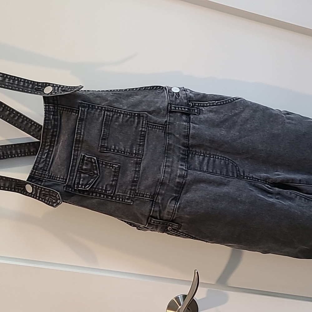 Free People Denim Jumpsuit | Size 25 | Distressed faded black​ - Picture 5 of 15